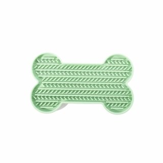 MARTIN LIKMAT BOT MET ZUIGNAPPEN SILICONEN GROEN 22X13X2 CM