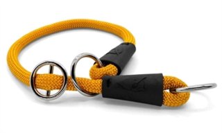 MORSO HALF SLIP HALSBAND HOND REGULAR ROPE GERECYCLED GOLD GOUD 55X1 CM
