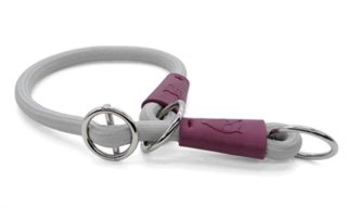 MORSO HALF SLIP HALSBAND HOND SOFT ROPE GERECYCLED GREY GRIJS 50X1 CM