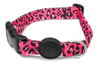 MORSO HALSBAND HOND GERECYCLED BUBBLE LEO ROZE 37-58X2,5 CM