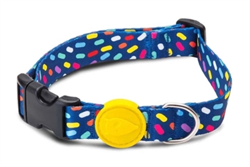 MORSO HALSBAND HOND GERECYCLED COLOR INVADERS PAARS 30-42X1,5 CM